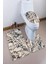 Antibakteriyel Yıkanabilir Kaymaz Dot Taban 3'lü Klozet Takımı (60CM x 100CM - 55CM x 60CM - 47CM x 50CM) İNKZ6001 1