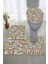 Antibakteriyel Yıkanabilir Kaymaz Dot Taban 3'lü Klozet Takımı (60CM x 100CM - 55CM x 60CM - 47CM x 50CM) İNKZ6014 1