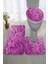 Antibakteriyel Yıkanabilir Kaymaz Dot Taban 3'lü Klozet Takımı (60CM x 100CM - 55CM x 60CM - 47CM x 50CM) İNKZ6016 1