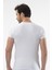 1402 V Yaka Erkek T-Shirt - Beyaz 1
