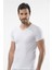 1402 V Yaka Erkek T-Shirt - Beyaz 2