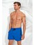Erkek Saks Mavi Orta Boy Deniz Şortu 1