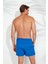 Erkek Saks Mavi Orta Boy Deniz Şortu 3
