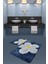 Flower Mavi 2Li Set Banyo Halısı 1