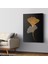 Gold Çizim Çiçek Kanvas - Canvas Tablo 1