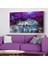 Mor Ağaçlar Şelale Kanvas - Canvas Tablo 1