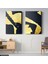 Gold Soyut Sanat 2 Parça Kanvas - Canvas Tablo 1