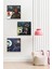 3 Parça Kahve Modern Desenli Mdf Duvar Tablosu 1