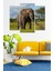3 Parça Afrika Safari Fil Desenli Mdf Duvar Tablosu 1