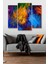 3 Parça Modern Renkli Desenli Mdf Duvar Tablosu 1