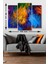 3 Parça Modern Renkli Desenli Mdf Duvar Tablosu 2
