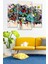 3 Parça Modern Stil Desenli Mdf Duvar Tablosu 1