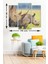 3 Parça Safari Afrika Desenli Mdf Duvar Tablosu 2