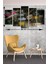 5 Parça Fener Desenli Mdf Duvar Tablosu 2