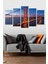 5 Parça Golden Gate Köprüsü Desenli Mdf Duvar Tablosu 1