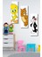 3 Parça Çizgi Kahraman Desenli Mdf Duvar Tablosu 1