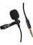 JH-043 Cep Telefonu Için 3.5 mm Jack Girişli Youtuber Yaka Mikrofonu 1