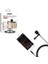 JH-043 Cep Telefonu Için 3.5 mm Jack Girişli Youtuber Yaka Mikrofonu 3