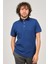 Desen Triko Erkek Polo Yaka T-Shirt 0249812 Indigo 1