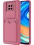 - Xiaomi Redmi Note 9 Pro - Kılıf Slayt Sürgülü Kart Bölmeli ​Kartix Kapak - Koyu Mor 1