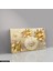 Gold Çiçekler Saatli Kanvas - Canvas Tablo 1