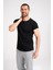%100 Pamuk Yüksek Kalite Kumaş Erkek Tişört., Rahat Fit Kesim Siyah Erkek Tshirt NEWCES-5001-B 1