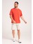Oversize Erkek Tişört, Yüksek Kalite %100 Pamuk Göğüste Baskı Detaylı Coral Tshirt 2