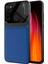 - Xiaomi Redmi Note 8 - Kılıf Deri Görünümlü Parlak Mika Tasarımlı Emiks Kapak - Lacivert 1