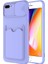 - Apple iPhone 8 Plus - Kılıf Slayt Sürgülü Kart Bölmeli ​Kartix Kapak - Lila 1