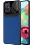 - Samsung Galaxy A71 - Kılıf Deri Görünümlü Parlak Mika Tasarımlı Emiks Kapak - Lacivert - T17593 1