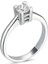 Swarovski Tek Taş Yüzük 0.27 Ct - Standart - 18 Numara - YRG13234-4878 1