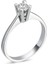 Swarovski Tek Taş Yüzük 0.20 Ct - Standart - 16 Numara - YRG15250-4905 1