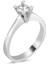 Swarovski Tek Taş Yüzük 0.50 Ct V Tırnak - Standart - 14 Numara - YRG16323-4960 1