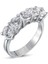 Swarovski Beş Taş Alyans 2.ct - Standart - 18 Numara - YRG16704-4815 1