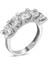 Svarovski Beş Taş Alyans 2.00 Ct V - Standart - 12 Numara - YRG15417-4777 1