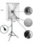 Softbox 50X70 Sürekli Video Işık Tekduylu Çiftli 6500 Kl. LED Işık Ikili Işık Set 2