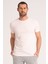 Yuvarlak Yaka Normal Fit Erkek Pembe Tişört, %100 Pamuk Basic Erkek Tshirt 1