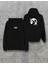 Don't Panic Galaksi Çift Taraf Baskılı Kapşonlu Tasarım Hoodie 1