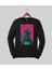 Godzilla Baskılı Özel Tasarım Siyah Sweatshirt 1