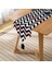 Real Homes Mermer Zeminli Renkli Geometrik Zigzag Desenli Dijital Baskılı Özel Tasarım Püsküllü Şönil Üçgen Runner 2