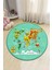 Bebişim Eğitici Harita Yuvarlak Çocuk Oyun Halısı 1