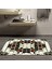 Yıkanabilir Kaymaz Dot Taban Dijital Baskı Salon Halısı MRC167 1
