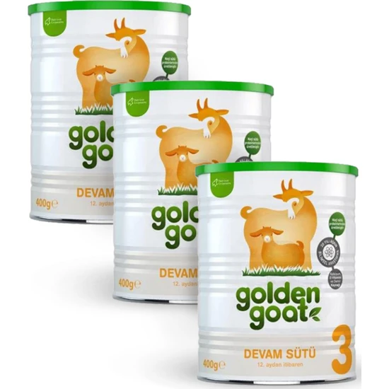 Golden Goat 3 400GR Keçi Sütlü | 12. Aydan Itibaren Devam Sütü x 3 Adet