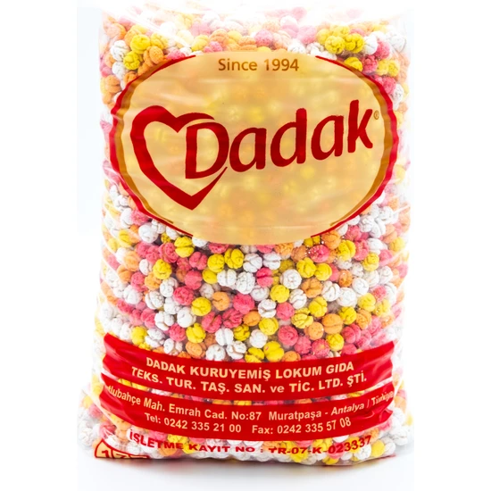 Dadak Renkli Leblebi Şekeri 5 kg