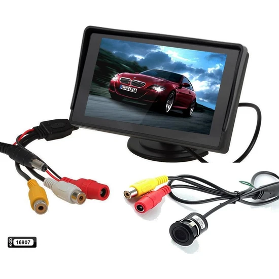 Twogo Geri Vites Kamerası Kamera Monitör Set GO-430
