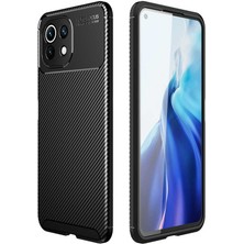 MobaxAksesuar Xiaomi Mi 11 Lite Kılıf Karbon Silikon Case