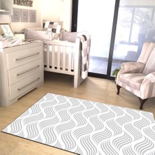 İnka Halı Antibakteriyel Yıkanabilir Kaymaz Dot Taban Dijital Baskı Çocuk Halısı MRC135