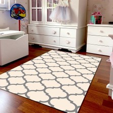 İnka Halı Antibakteriyel Yıkanabilir Kaymaz Dot Taban Dijital Baskı Çocuk Halısı MRC75