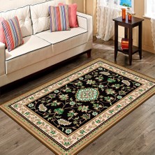 İnka Halı Antibakteriyel Yıkanabilir Kaymaz Dot Taban Dijital Baskı Salon Halısı MRC193