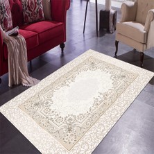 İnka Halı Antibakteriyel Yıkanabilir Kaymaz Dot Taban Dijital Baskı Salon Halısı MRC101